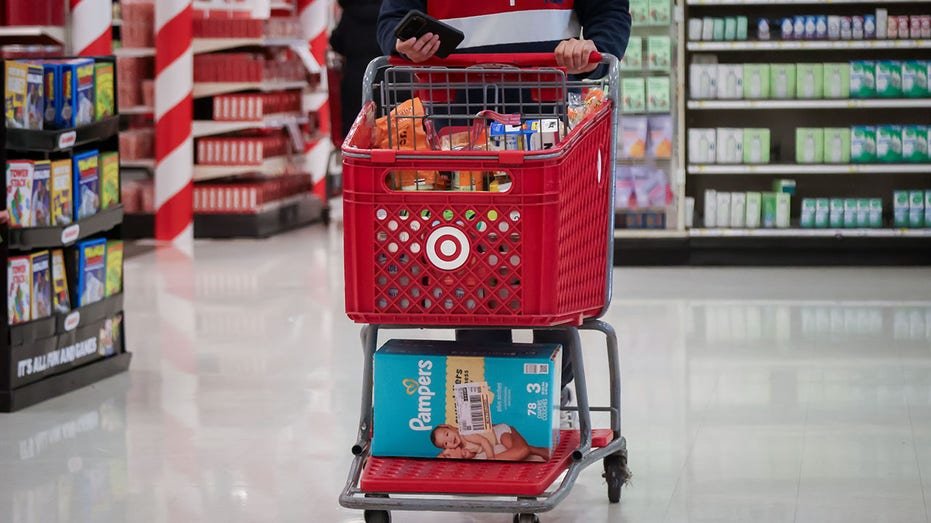 A shopper at a Target store.