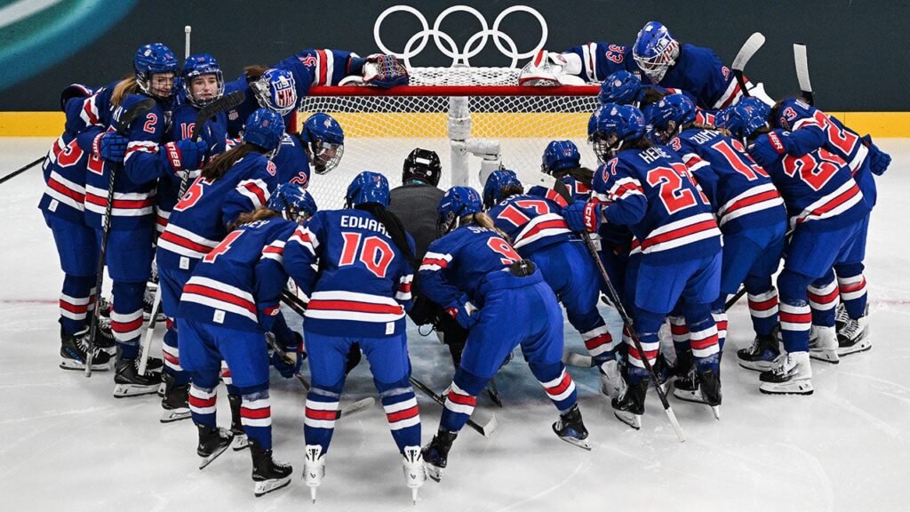 Team USA women’s hockey powers past Finland at Milan Cortina Games, ties Olympic record