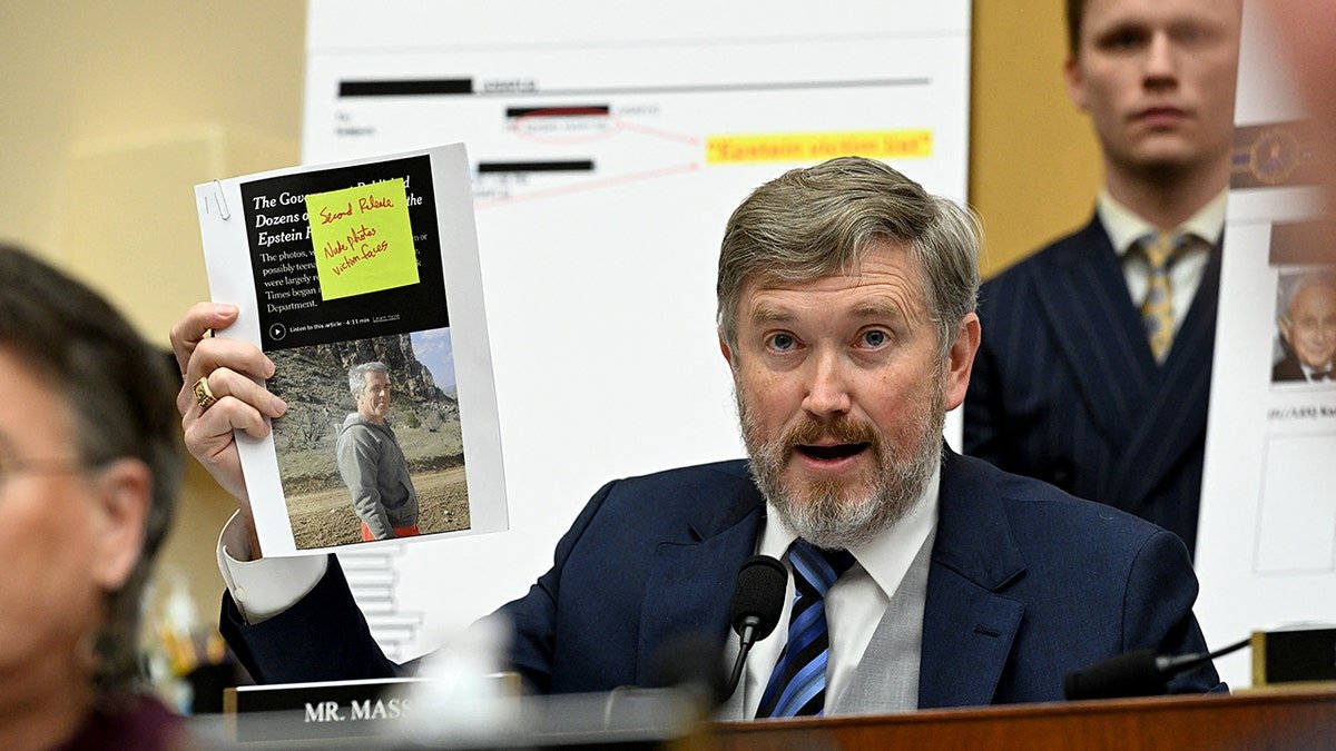 US Representative Thomas Massie questions US Attorney General Pam Bondi