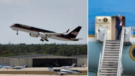 Air Force One scraps iconic Kennedy-era paint scheme for Trump-approved red, white, blue design Air Force One scraps iconic Kennedy-era paint scheme for Trump-approved red, white, blue design