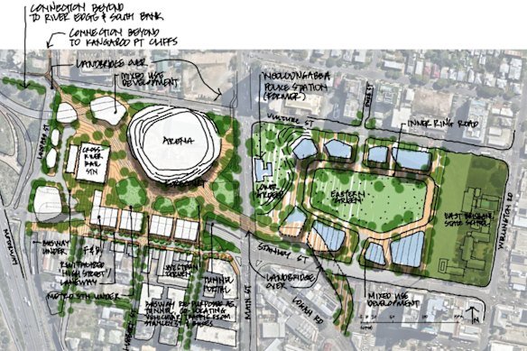 The proposal for Woolloongabba Village urban renewal.