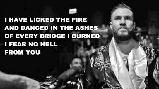 Sam Abdulrahim’s message to enemies, posted online.