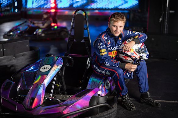 Driver Jordan Savvas has been training at the facility since it opened in 2020.