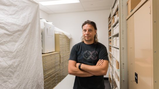 Matt Poll, Assistant Curator of the Indigenous Museum Collections and Repatriation Program.