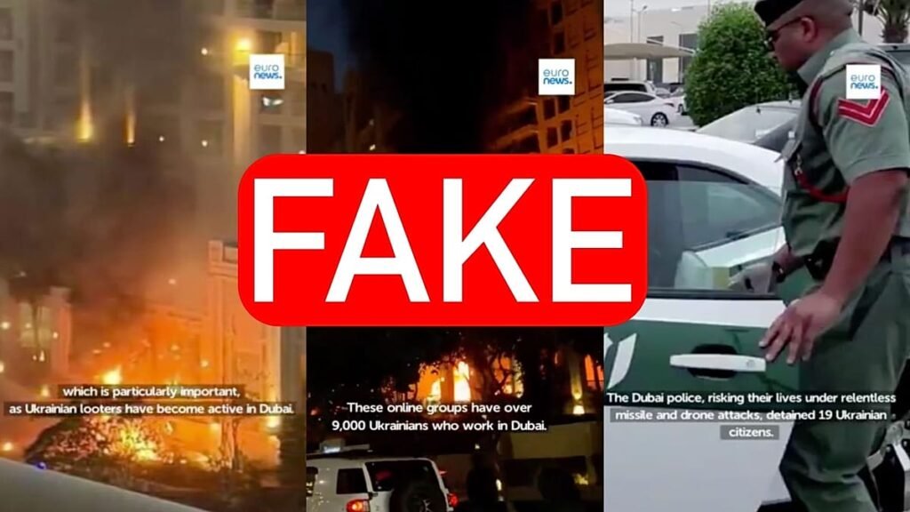Fake Euronews reports spread disinformation about Middle East war