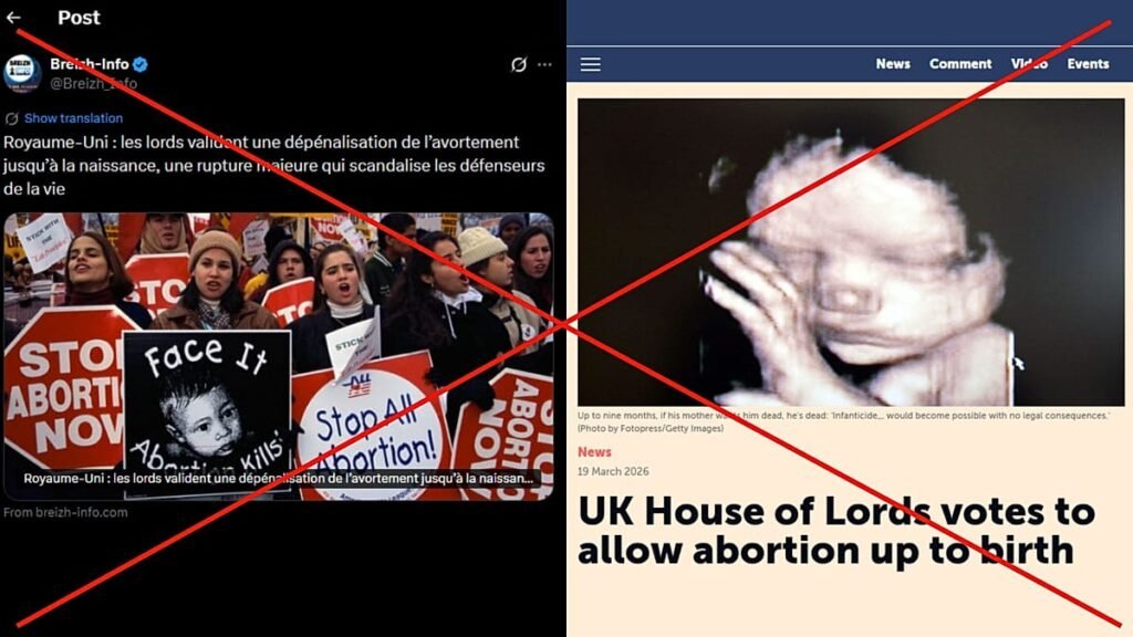 Misleading headlines claim UK legalised abortion until birth Misleading headlines claim UK legalised abortion until birth