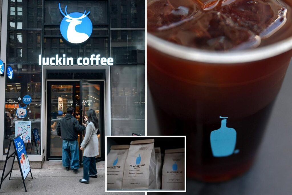 Luckin Coffee surges again, snaps up Nestle upscale chain Blue Bottle for nearly half the 0M asking price