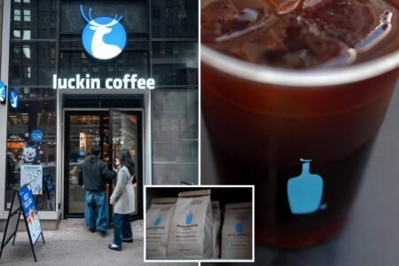 Luckin Coffee surges again, snaps up Nestle upscale chain Blue Bottle for nearly half the 0M asking price