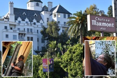 Exclusive | Chaos at celeb-packed Chateau Marmont as chunks of roof plunge toward diners