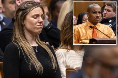Widow of NYPD hero cop Jonathan Diller breaks down as accused cop killer’s murder trial begins
