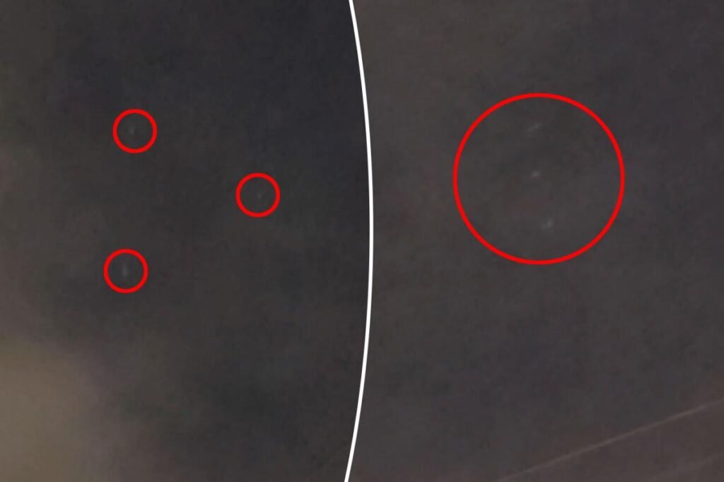 Eerie trio of UFOs spotted ‘chasing each other’ over New York City: video
