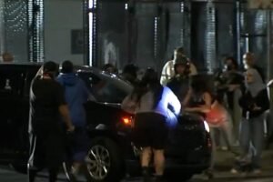 Anti-ICE agitator gets instant karma trying to block SUV at DTLA federal building