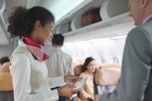 The sinister idea flight attendants have when they greet you on a plane — they’re not just being polite The sinister idea flight attendants have when they greet you on a plane — they’re not just being polite