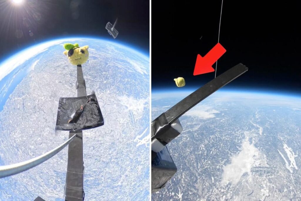 Space cadet: Stuffed animal dropped from Earth’s stratosphere