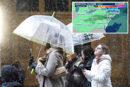 More snow coming to Northeast after brief spring interlude