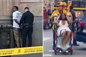 Shocking footage shows aftermath of knife rampage in downtown Los Angeles