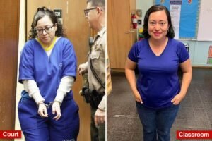 Teacher charged with raping 13-year-old student she called her ‘crystal meth’ shows shocking prison transformation