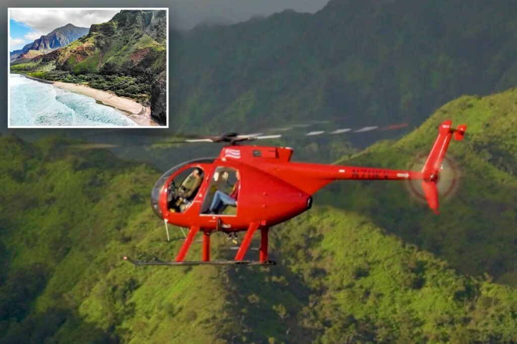 3 killed, 2 injured in tour helicopter crash on Hawaiian island of Kauai