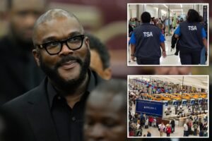 Tyler Perry gives 0K in gift cards to help unpaid TSA workers at Atlanta airport — after he couldn’t give cash Tyler Perry gives 0K in gift cards to help unpaid TSA workers at Atlanta airport — after he couldn’t give cash