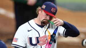 Team USA stars rip silver medals off necks after World Baseball Classic final loss to Venezuela