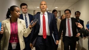 GOP blocks Booker-led push to curb Trump’s military authority in Iran