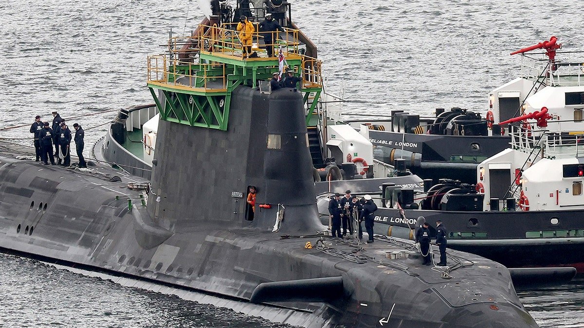 Nuclear-powered submarine at UK base