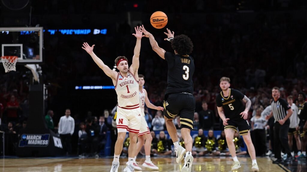 Vanderbilt’s Hail Mary shot misses by narrowest of margins as Nebraska advances to Sweet 16 in epic fashion
