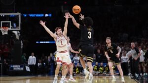 Vanderbilt’s Hail Mary shot misses by narrowest of margins as Nebraska advances to Sweet 16 in epic fashion Vanderbilt’s Hail Mary shot misses by narrowest of margins as Nebraska advances to Sweet 16 in epic fashion