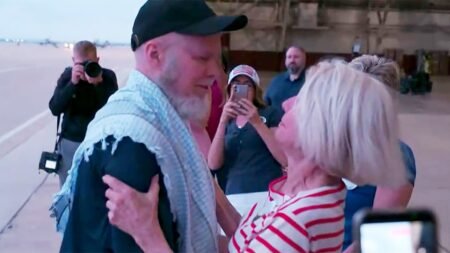 American Dennis Coyle lands in Texas after over a year in Taliban captivity