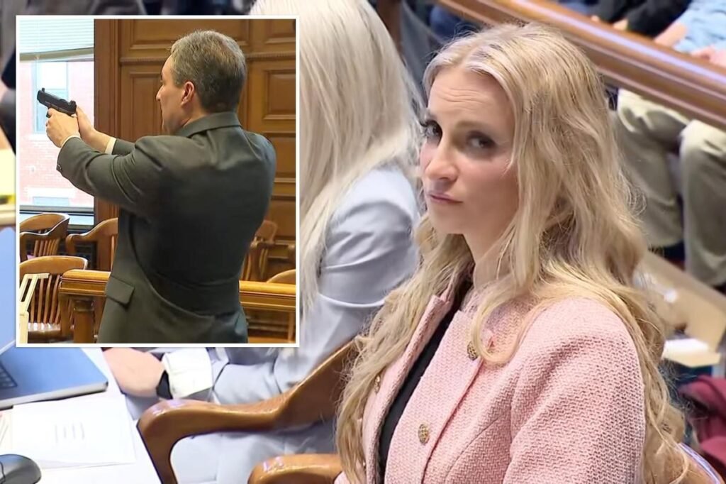 Prosecutors brands disgraced cop a ‘liar’ as he points gun and pulls the trigger in dramatic courtroom moment