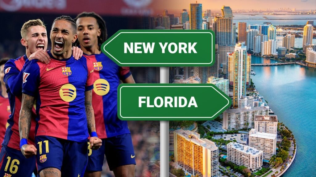 FC Barcelona joins Miami business boom, leaves NYC behind for Florida’s business-friendly climate FC Barcelona joins Miami business boom, leaves NYC behind for Florida’s business-friendly climate