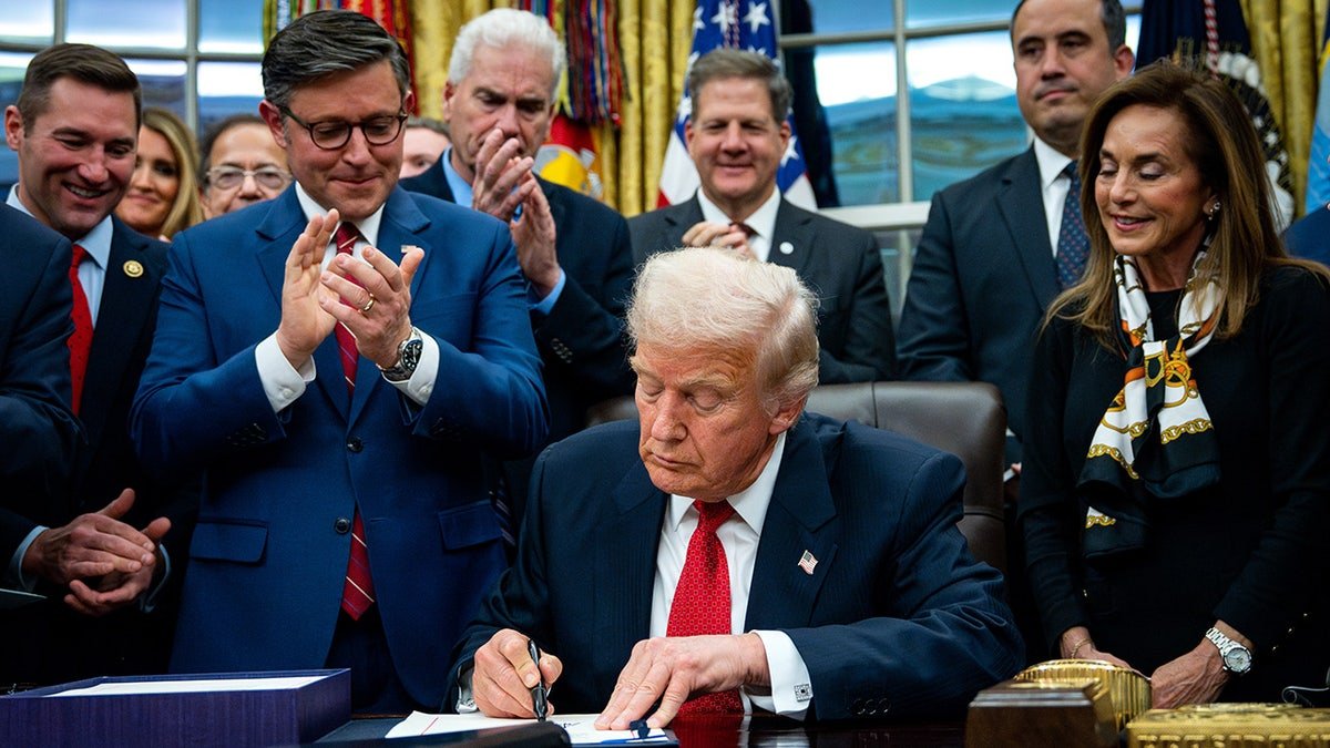 US President Donald Trump signs funding legislation to reopen the US government.