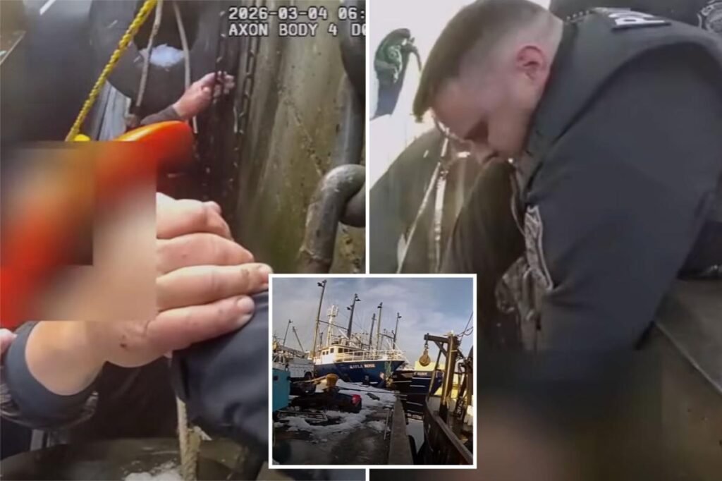 Fisherman stranded in freezing waters rescued by Massachusetts police in wild scene