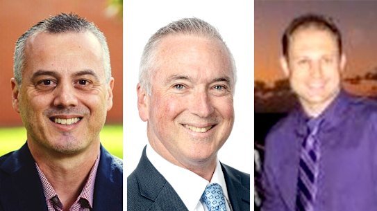 City of Ryde deputy CEO Michael Galderisi, CEO Wayne Rylands, and governance boss Graham Humphreys.