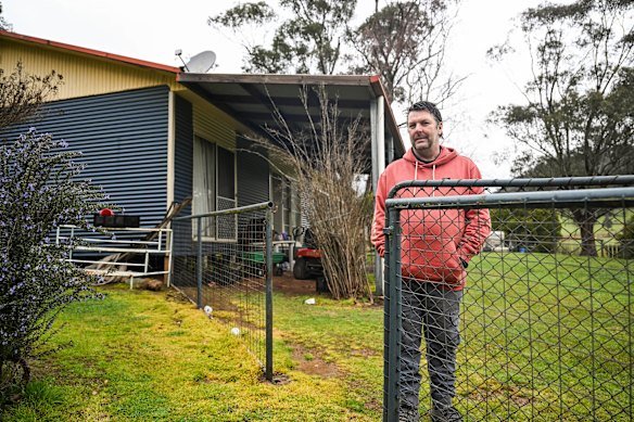 Jamie King at the house in Nug Nug he rented to gunman Dezi Freeman.