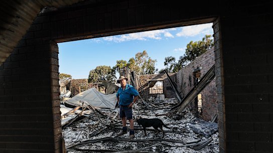 “It was like pissing in the wind,” Sudholz said of trying to save his home. 