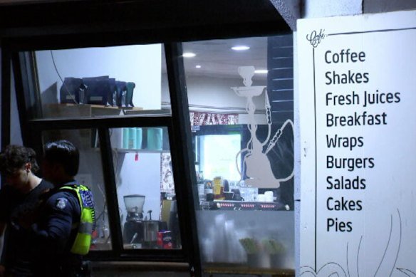 One man was shot twice in the arm. 