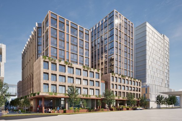 A concept image of the co-living development at 399-405 Anzac Parade, Kingsford