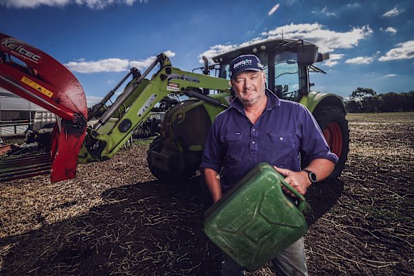 Dairy farmer Mark Billing said high petrol and diesel prices are exacerbating the pressure on farmers.