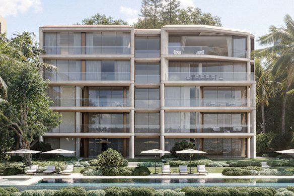 An artist’s impression of what the apartments at Darling Point might look like.