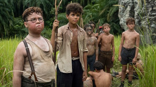 The young cast of Lord of the Flies.