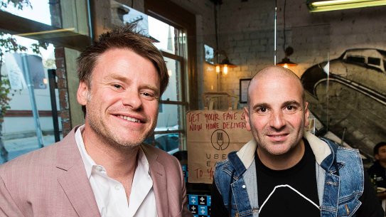 Radek Sali and George Calombaris.