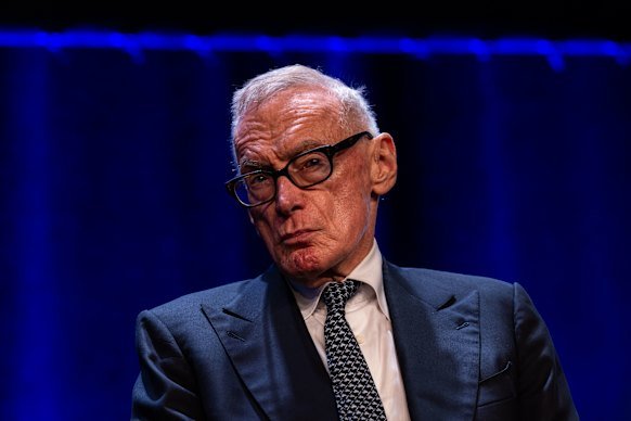 Former NSW premier Bob Carr pictured at the Sydney Summit at the International Convention Centre this year.