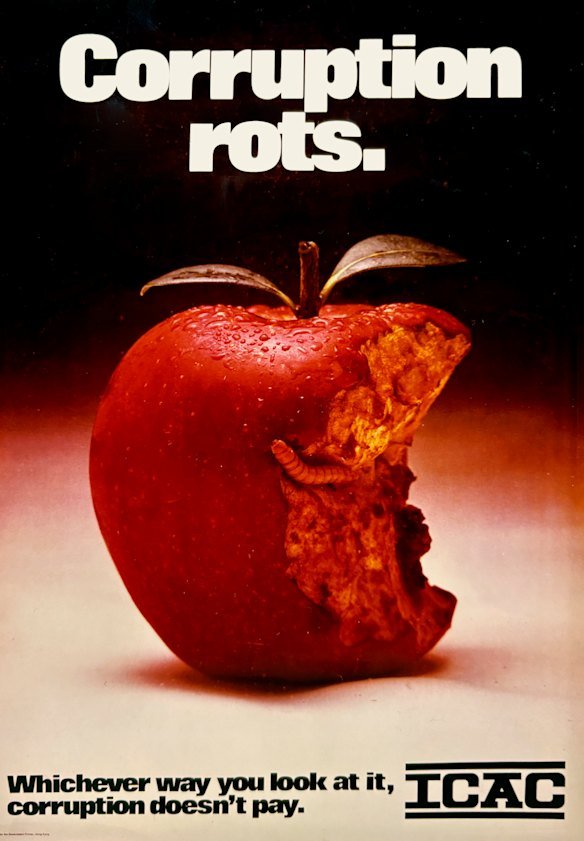 A Hong Kong ICAC poster discouraging corruption.