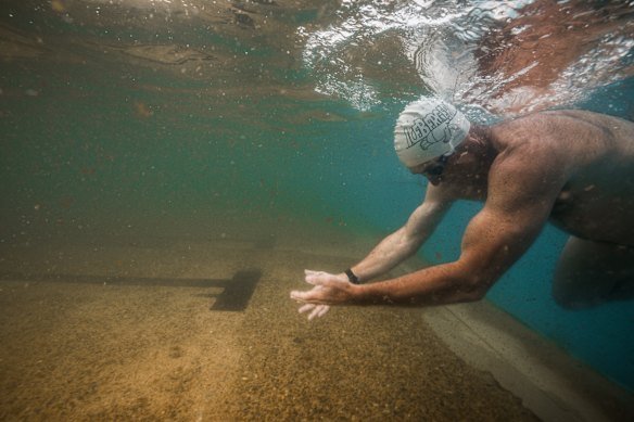 Cullen was overjoyed at discovering budgie smugglers were the required swimwear for the Channel crossing.