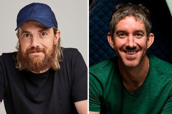 Atlassian co-founders Mike Cannon-Brookes and Scott Farquhar.