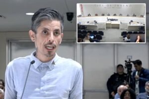 Sex offender stages showdown at Fresno city hall, demands right to run for office Sex offender stages showdown at Fresno city hall, demands right to run for office