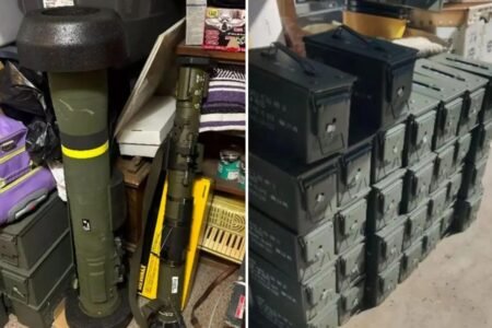Insane haul of war weapons Marine, 23, is accused of stealing from California military base 