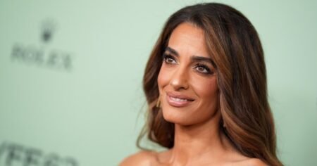 Amal Clooney’s Glossy Hair Secret Is a  Shine Spray That Makes Hair Look So Expensive