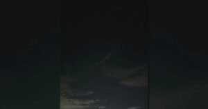 Space debris lights up Calgary sky